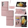 thumbnail image 1 of Jiahe Cover For Samsung Galaxy S23 Ultra 6.8 inch Wallet Case,Removable Adjustable Shoulder Strap Magnetic Leather with Card Holder Kickstand Case Cover,Pink, 1 of 8