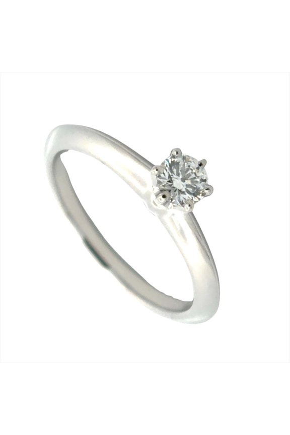 Pre-Owned Tiffany & Co. Solitaire Ring, Diamond 0.21ct, Approx. 3.5g, Platinum 950, Women's Ring