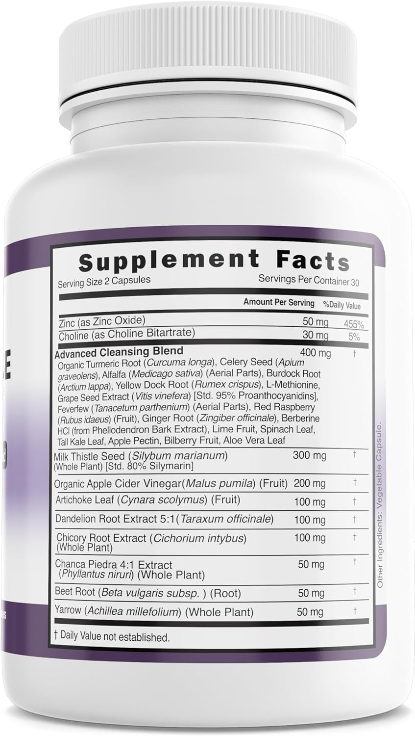 Vitamized Milk Thistle Liver Detox and Repair Capsules, 60 Count