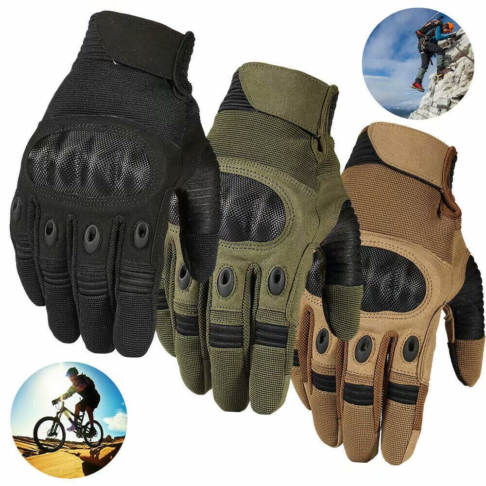 Full Finger Tactical Gloves Knuckle Protective for Shooting Hunting Motorcycle 