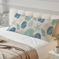 thumbnail image 4 of Blue Coastal Body Pillow Cover 20 x 60 Inch Decorative Pillow Cover Starfish Shell Coral Summer Beach Rustic Lumbar Pillowcase Seasonal Rectangle Cushion Case for Couch Sofa Bed Living Room, 4 of 9