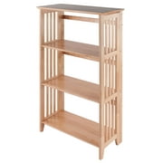 Winsome Wood Mission 3-Section Foldable Shelf, Natural Finish