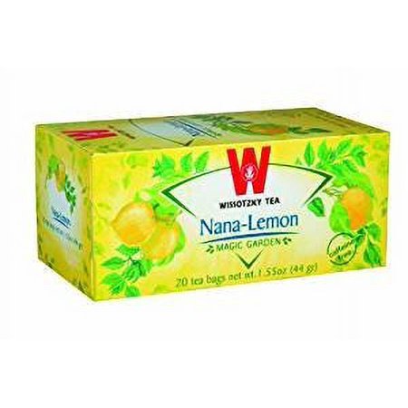 Wissotzky Tea Nana Tea Lemon With Nana Mint 1.55 Oz. Pack Of 3.