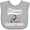 AC-Heather Grey, variant on Inktastic Future Billiards Champ Boys or Girls Baby Bib