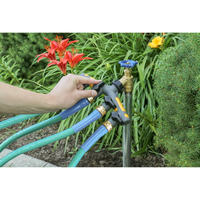 Orbit Pro Flo 3/4 in. Metal Threaded Female/Male Garden Hose Manifold Orbit Pro Flo 3/4 in. Metal Threaded Female/Male Garden Hose Manifold
