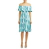 Sofia Jeans By Sofia Vergara Off-The-Shoulder Button-Front Midi Dress Women's