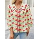 thumbnail image 2 of Blusa Cicy Bell con estampado floral para mujer, manga 3/4, 2 of 8