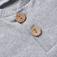 thumbnail image 6 of XEGLSBU Toddler Boy Outfits 18-24 Months Long Sleeve Warm Baby Boy Outfits Long Sleeve Romper and Shorts 2PCS for Toddlers Fall Grey Size 3-6 Months, 6 of 9