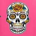 thumbnail image 5 of Wild Bobby Day Of The Dead Sugar Skull Pop Culture Men Graphic Tee, Neon Pink, Large, 5 of 5