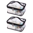 thumbnail image 1 of Portable Clear Makeup Bag Zipper Waterproof Transparent Travel Storage Pouch Cosmetic Toiletry Bag With Handle, 1 of 8
