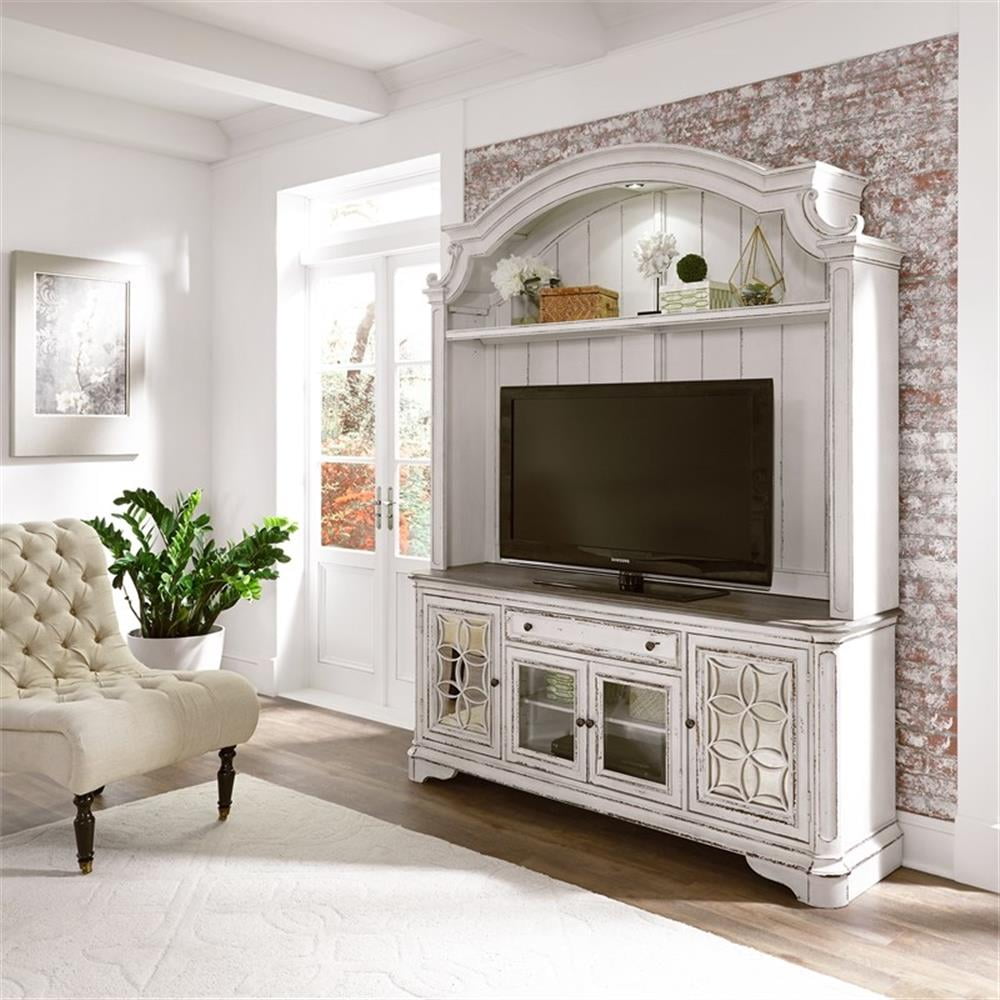 Magnolia Manor White Entertainment Center