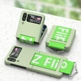 thumbnail image 5 of Z Flip 4 Case with Strap Galaxy Z Flip 4 Phone Case Silicone Protective Cover Heavy Duty Shockproof Samsung Flip 4 5G Case-Green, 5 of 16