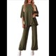 thumbnail image 2 of Traje Informal de Dos Piezas para Mujer, Ideal para Viajes y Vacaciones. Verde L, 2 of 9