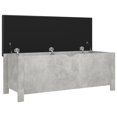 thumbnail image 2 of vidaXL Storage Box with Cushion Concrete Grey 105x40x45 cm Engineered Wood, 2 of 4