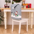 thumbnail image 4 of Christmas Chair Cover,Snowman Chair Cover,Santa Claus Hat Slipcover,Xmas Chair Back Cover for Christmas Dinning Room Decoration,Chair Covers for Home Restaurant Bar Christmas Party Table Decor, 4 of 9
