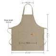 thumbnail image 2 of Apron for Men Women with Adjustable Straps and Large Pockets, Canvas Cotton Cooking Kitchen Chef Bib Aprons Waterproof Beige, 2 of 8