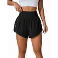 thumbnail image 3 of High Waisted Shorts for Women for Running Athletic Workout Gym with Pockets Liner Black L, 3 of 9