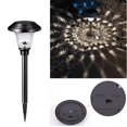 thumbnail image 1 of Lámpara solar BRILLAR para césped Exterior Impermeable Vidrio de acero inoxidable LED Jardín Luz negra blanca Versión mejorada, 1 of 5