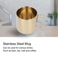 thumbnail image 4 of Elegant 400ml Gold Coffee Mug - Premium 304 Stainless Steel Drinkware, Perfect for Home, Bar, and Office Use, Portable Tea Cup without Lid, 4 of 9
