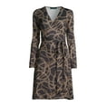 thumbnail image 6 of C. Wonder Women's Long Sleeve Self Tie Wrap Dress, 6 of 6