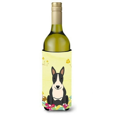 

Easter Eggs Bull Terrier Black White Wine Bottle Beverge Insulator Hugger