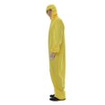 thumbnail image 2 of Men's Cheap Biohazard Costume Halloween with Goggles Yellow Breaking Bad Jumpsuit Carnival Easter Purim Fancy Dress, 2 of 4