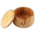 thumbnail image 3 of Support de Fil, Bol de Fil de Bambou Durable, Fermement pour Articles Tricotés Fil Textile, 3 of 8