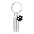 thumbnail image 3 of Llavero conmemorativo con forma de pata de perro, colgante de joyería para cenizas, práctico colgante de joyería Plata, 3 of 9