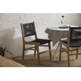 thumbnail image 3 of South Shore Agave Woven Rope and Teak Dining Chair, Set of 2, in Black and Natural, 3 of 11