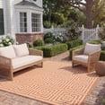 thumbnail image 3 of Safavieh Courtyard Ariana Geometric Indoor/Outdoor Area Rug, Terracotta/Cream, 8' x 11', 3 of 12