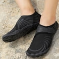 thumbnail image 4 of CHICVOMEY Women Men Water Shoes - Non-Slip Quick-Dry Aqua Hiking Sandals with Velcro - Slip-On Swim Shoes for Beach Pool River, 4 of 8