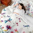 thumbnail image 4 of Homewish Flying Dragonflies 7-Piece Full Bedding Set - Flowers Spring Garden, 4 of 8