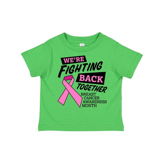 Inktastic We're Fighting Back Together Breast Cancer Awareness Month Boys or Girls Toddler T-Shirt