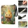 thumbnail image 4 of Game Card Storage Bag Collectible Trading Card Albums The 4-Pocket Card Binder With 50-Page Sleeve Can Hold 400 Game Cards Orange Mushroom Room, 4 of 6