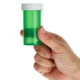 thumbnail image 4 of 250 Pack Empty Pill Bottles with Caps, Plastic 13 Dram Medicine Vials for Prescription Medication, Supplements (Green), 4 of 9