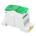 thumbnail image 4 of Caja de distribución de terminales de 690 V y 160 A, bloque de terminales de riel DIN, caja de conexiones de energía para electricidad, color verde, 4 of 14