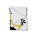 thumbnail image 2 of Animal Soft Flannel Fleece Blanket, If I'm Riding I'm Happy Typographic Cowboy Man on Horse Silhouette Star, Cozy Plush for Indoor and Outdoor Use, 70" x 90", Mustard Charcoal Grey, by Ambesonne, 2 of 5