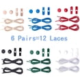 thumbnail image 3 of Cordones con cordones para niños Cordones elásticos con cordones para adultos, 6 pares de cordones de zapatillas con cordones de repuesto Zhivalor WMZL-1919-2, 3 of 3