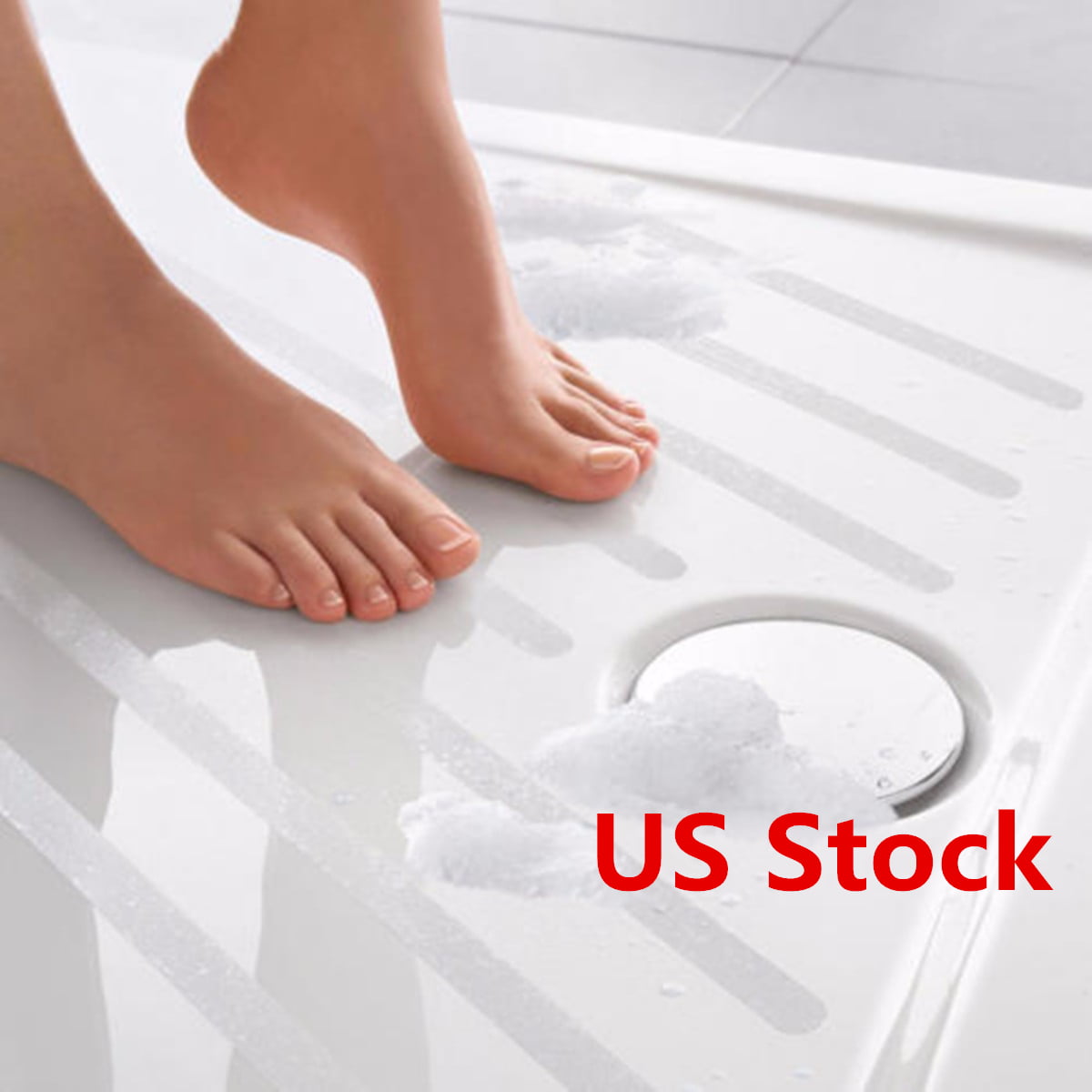 Details about  / 12Pc Bath Tub Shower Stickers Anti Slip Grip Strips Non-Slip Safety Floor Mat