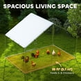 thumbnail image 4 of PawHut Metal Chicken Coop, 9.8 x 5.6 FT Walk-in Chicken Run with Cover, 4 of 10