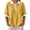 Yellow, variant on Tqcoqu Women's Contrast Collar Waffle Knit Polos Shirt,Loose Short Sleeve Casual Tops with Chest Pocket,Army Green Women's S-XXL