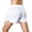 White, variant on XFeng Men Quick Dry Athletic Shorts Elastic Waist Split‑Hem Running Workout Shorts