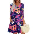 thumbnail image 2 of CIENVNSTG Women's Fashion A-Line Summer Dress Casual Flowy Dress for Everyday Wear, 2 of 4