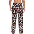 thumbnail image 3 of Xecao Rainbow Flowers Men's Straight Lounge Pajama Pants: The Ultimate in Comfortable Sleepwear, 3 of 9