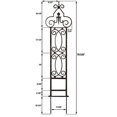 H Potter Garden Trellis for Climbing Plants Wrought Iron Metal for Vine