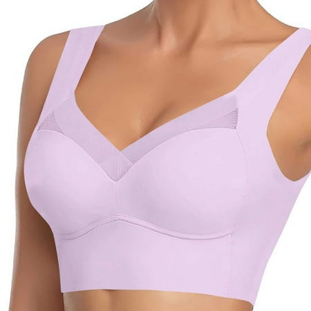 Xiaoxatg Women s Large Strapless Lace Tank Top Underwear Thin Side Fold Side Gather Adjustable Bra Bra Sports