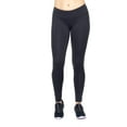 thumbnail image 2 of Expert Brand Women's Mid-Rise, Full Length Leggings with Pocket, Black, Large, 2 of 5