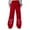 Red, variant on TSADFHJI Maxi Skirt Women's Casual Knot Loose Sporty Outdoor Long Pants Stylish Streetwear Xxl Red