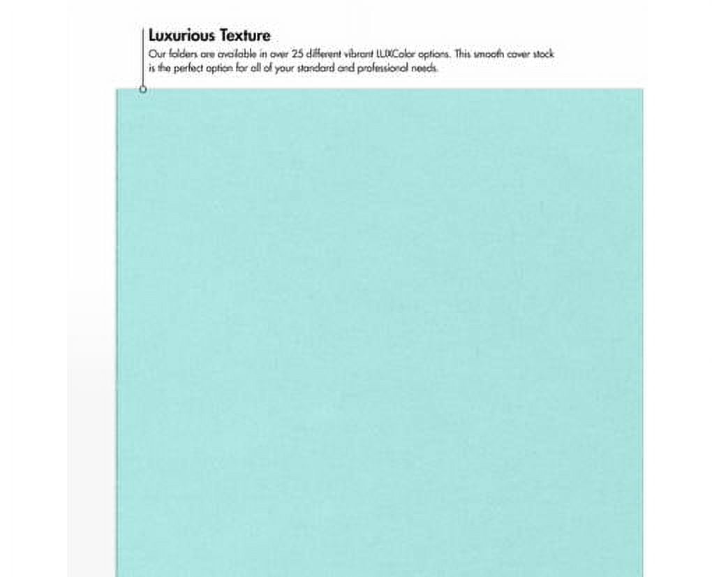 Luxpaper 9 X 12 Presentation Folder, Seafoam Green, 250/Pack