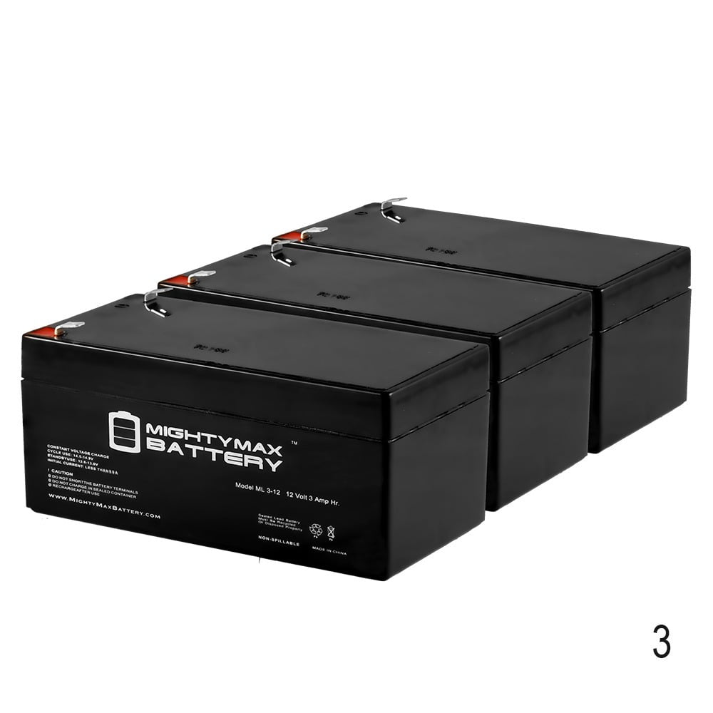 12V 3.4Ah Replacement Battery for CyberPower SL 325SL 3 Pack